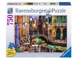 RAVENSBURGER CASSE-TÊTE 750 PIÈCES - CRÉPUSCULE DE VENISE #17320 LARGE PIÈCES